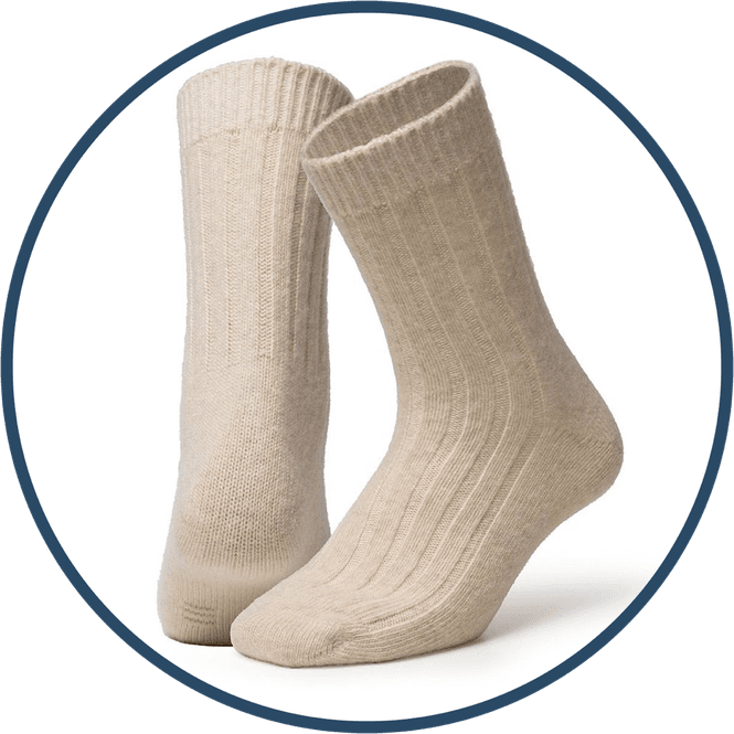 Hovedbilde Oims Wool Sock- Natural White