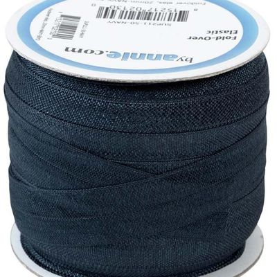 Fold-over Elastic, byannie. Navy