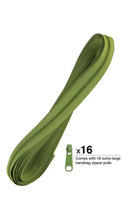 Hovedbilde Zippers by the Yard, Olive.