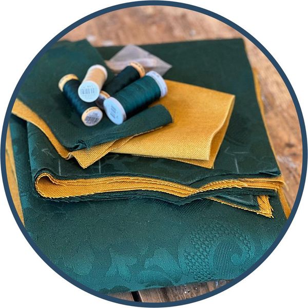 Hovedbilde Damaskcape Materialpakke, Nordlandsbunad Dame